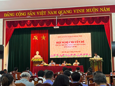 Hội nghị chuyên đề: Tiếp tục đổi mới, nâng cao chất lượng sinh hoạt chi bộ